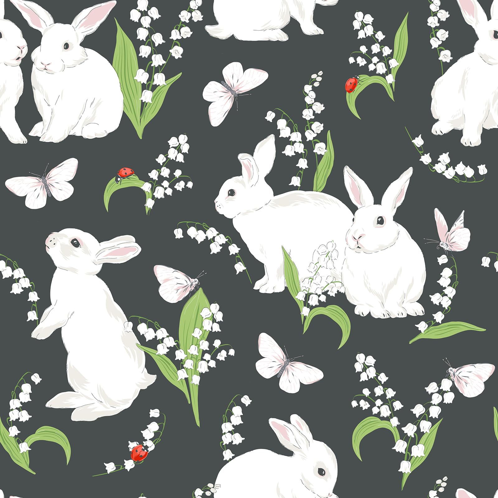 Animal Print Black and White Wallpaper