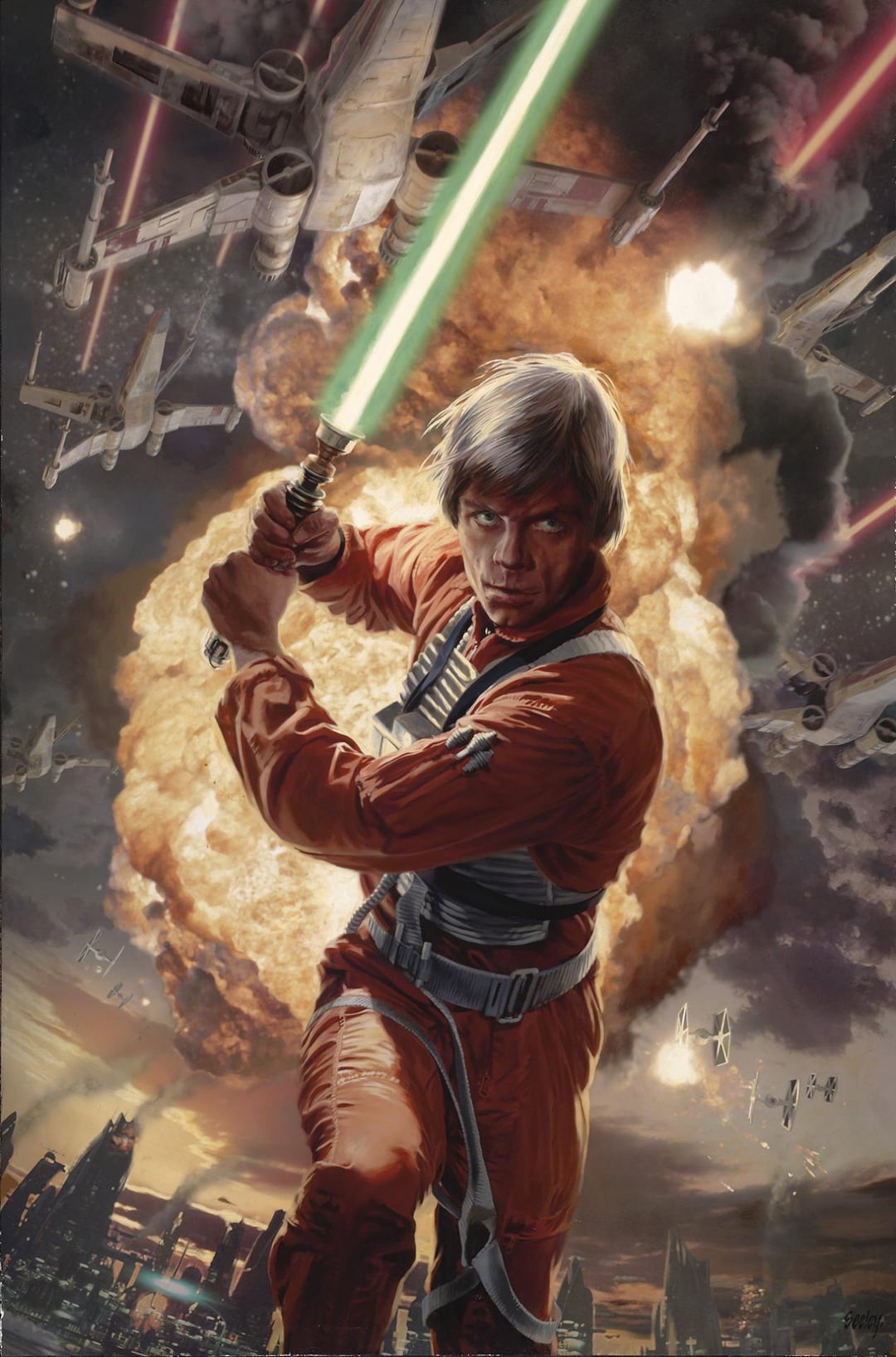 Dave Seeley's cover for Luke Skywalker