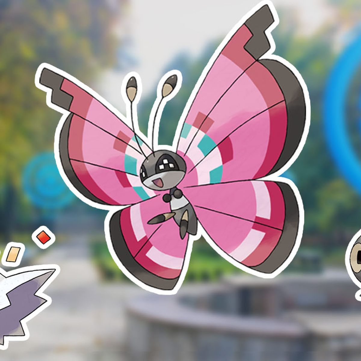 Pokémon Go Vivillon map, Vivillon