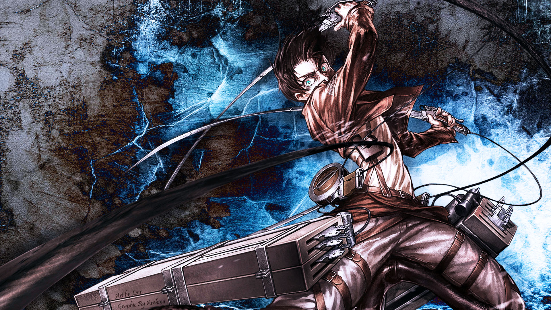 Eren Yeager Attack Mode HD Wallpaper