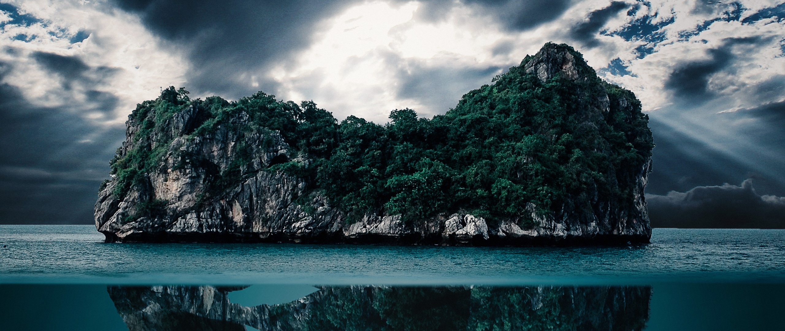 Dinosaur Skull Wallpaper 4K, Island