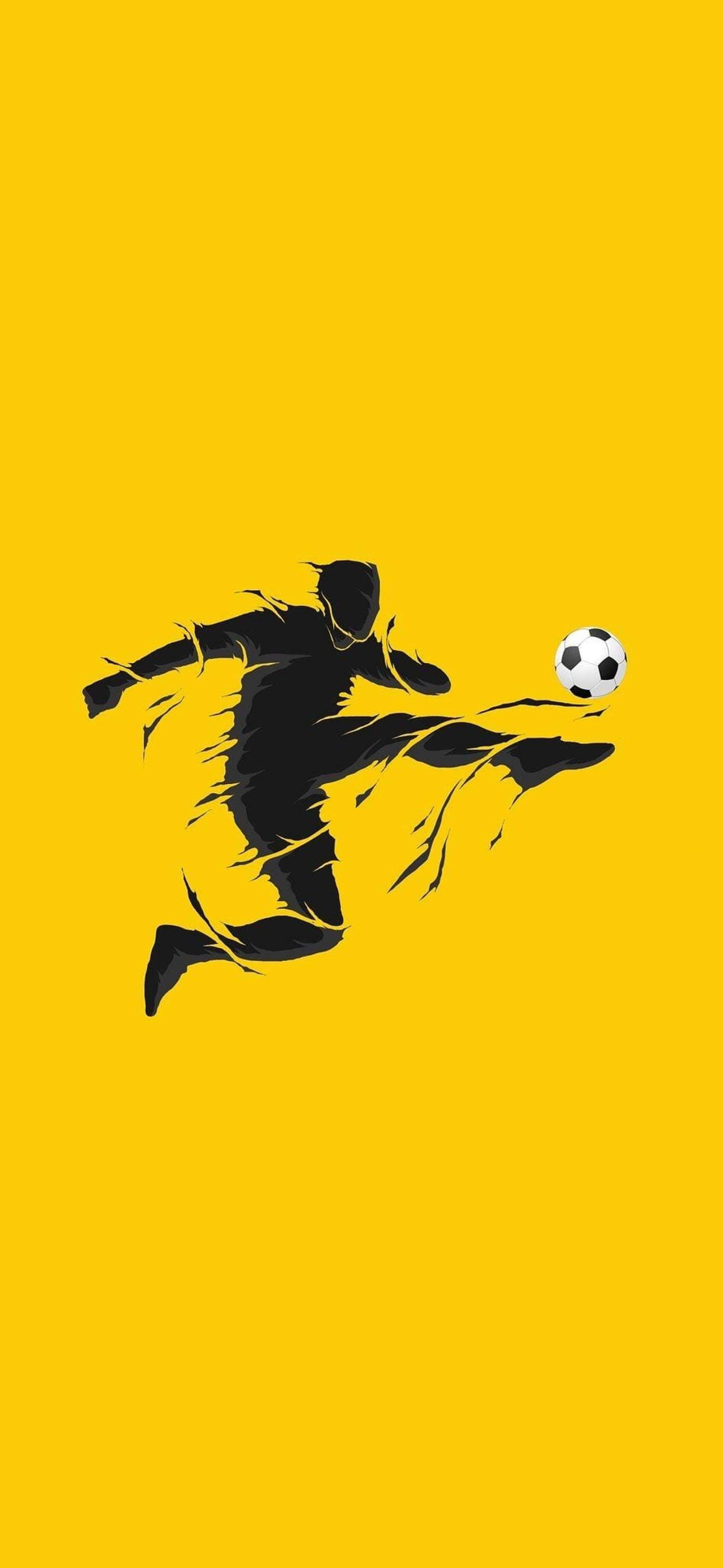 Guy Playing Soccer Yellow Digital