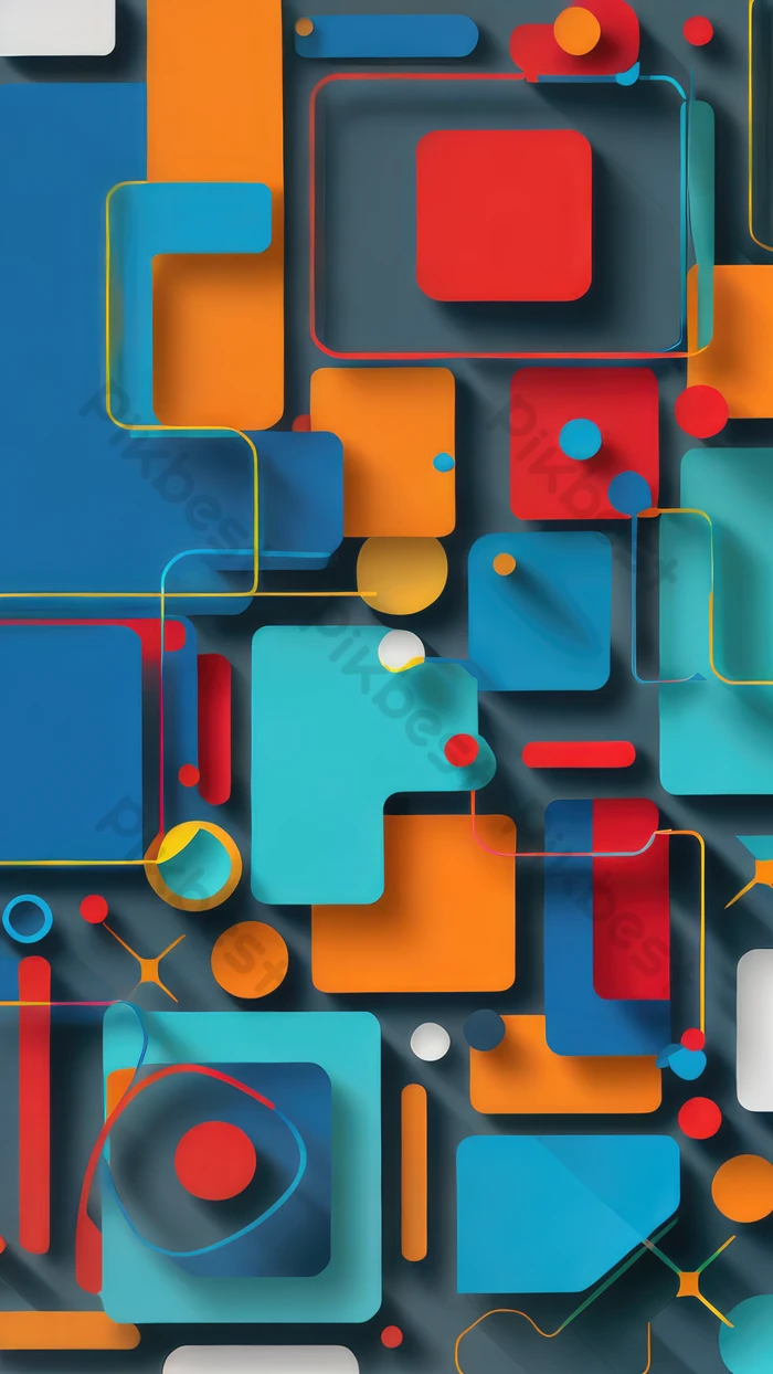 Abstract Flat Concept Creative Colour