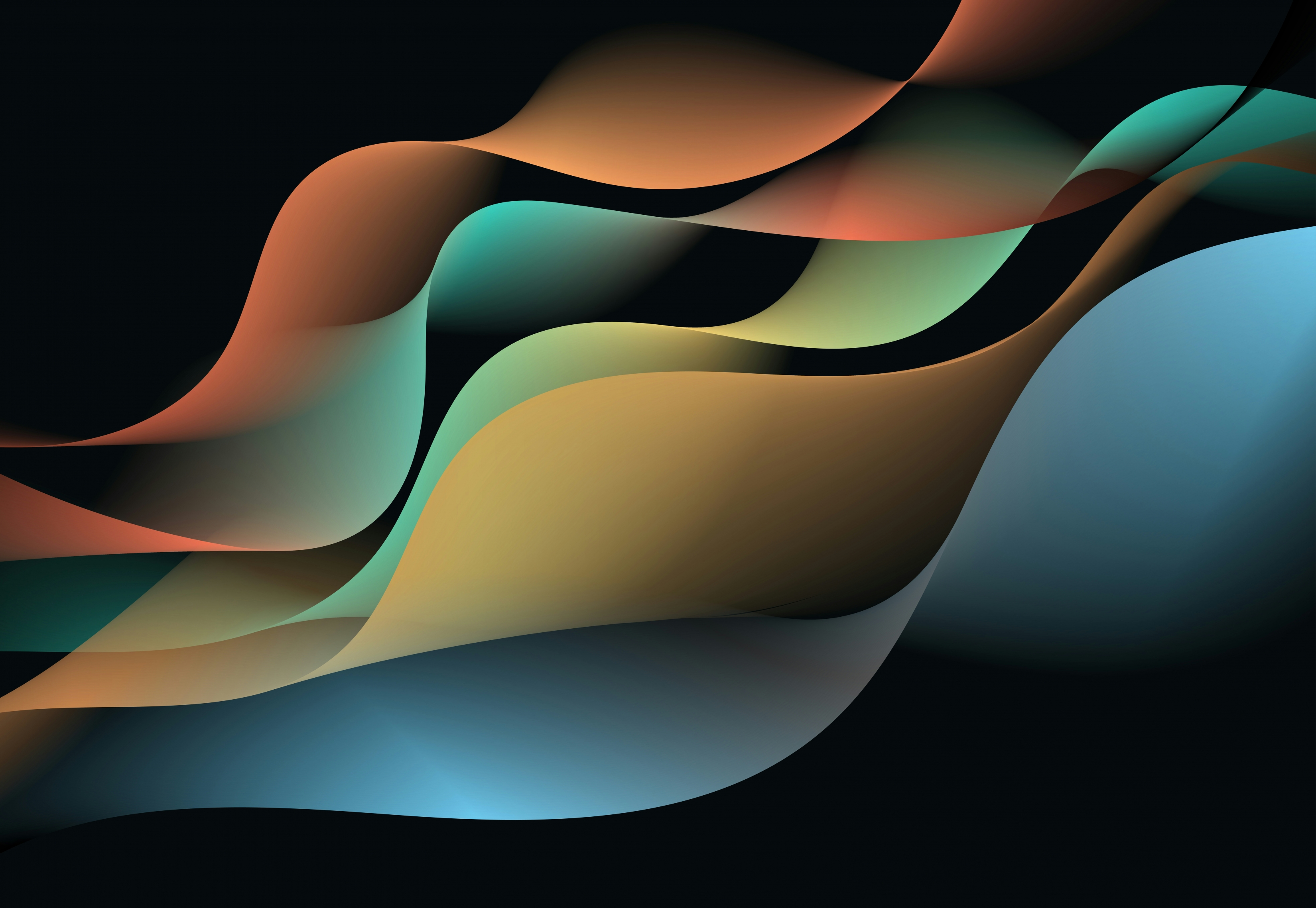Computer Generated Multi Colour Waves