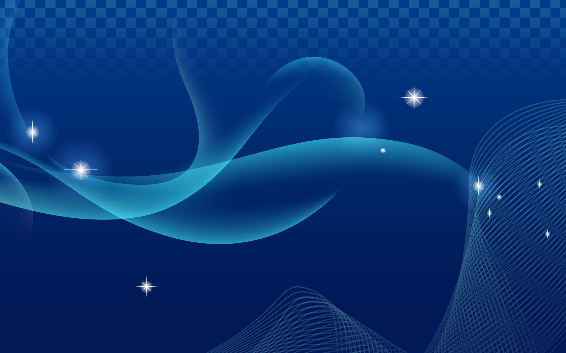 Abstract Blue Waves HD Wallpaper