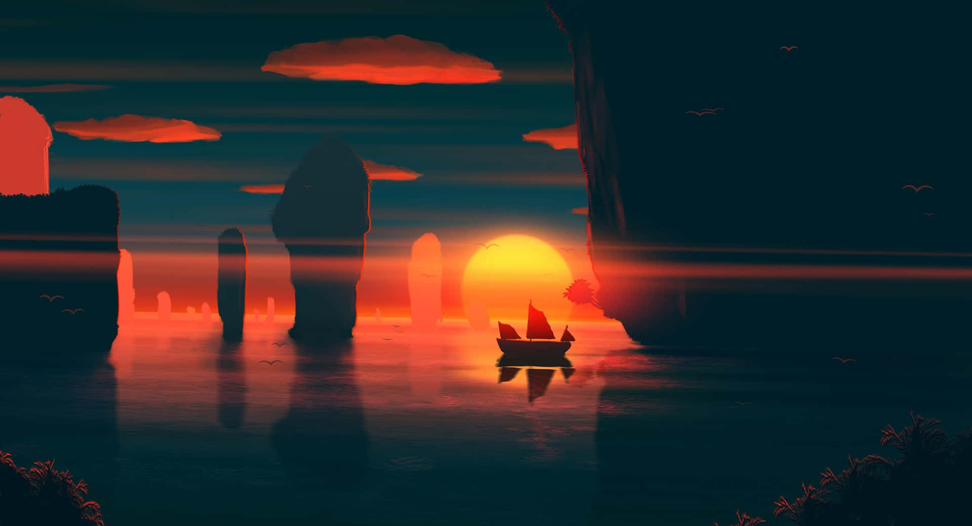 Calm Aesthetic Desktop Wallpaper