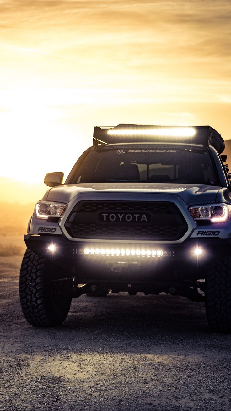 Toyota tacoma, toyota, suv, headlight