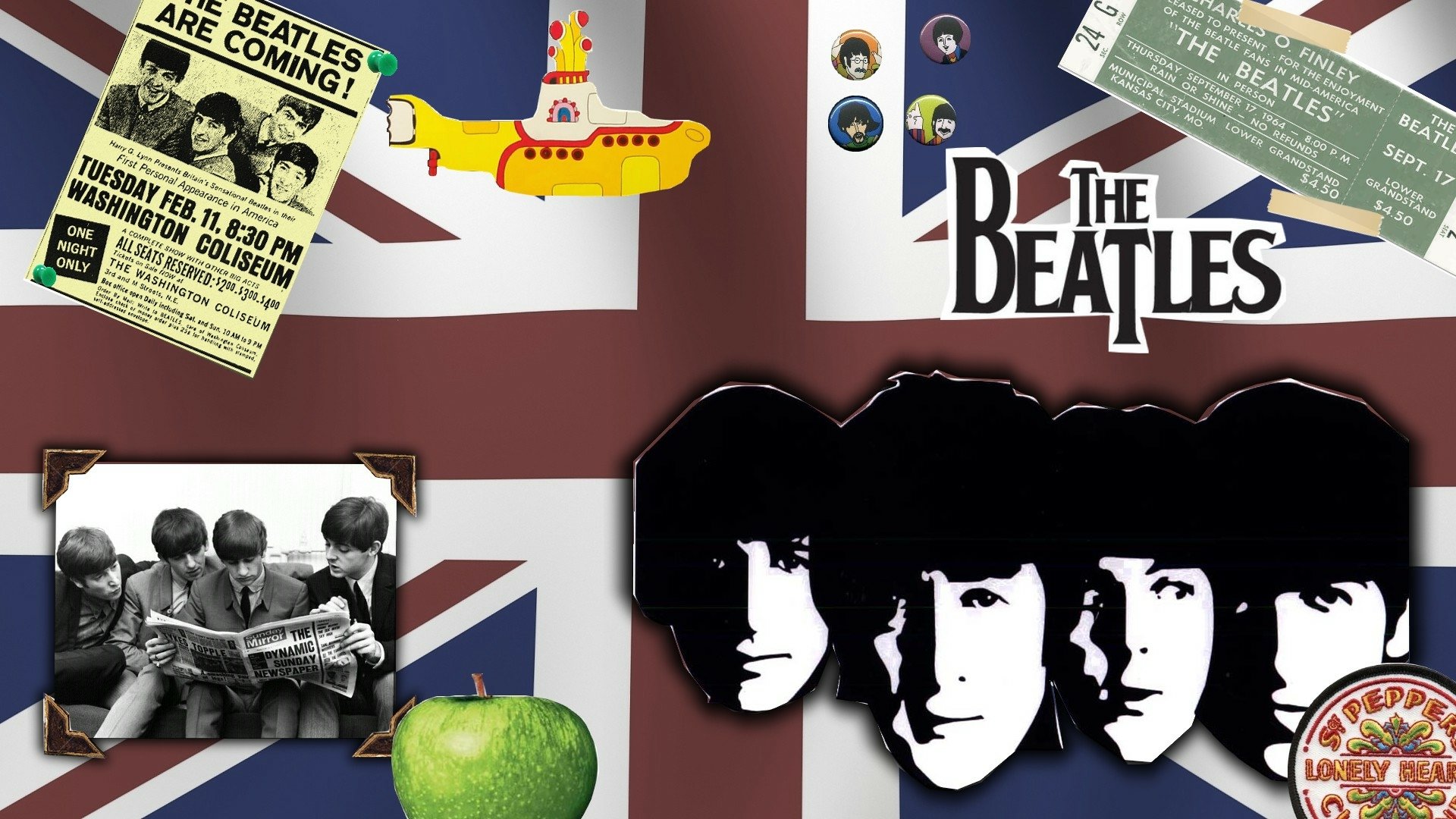 The Beatles HD Wallpaper: A Tribute to
