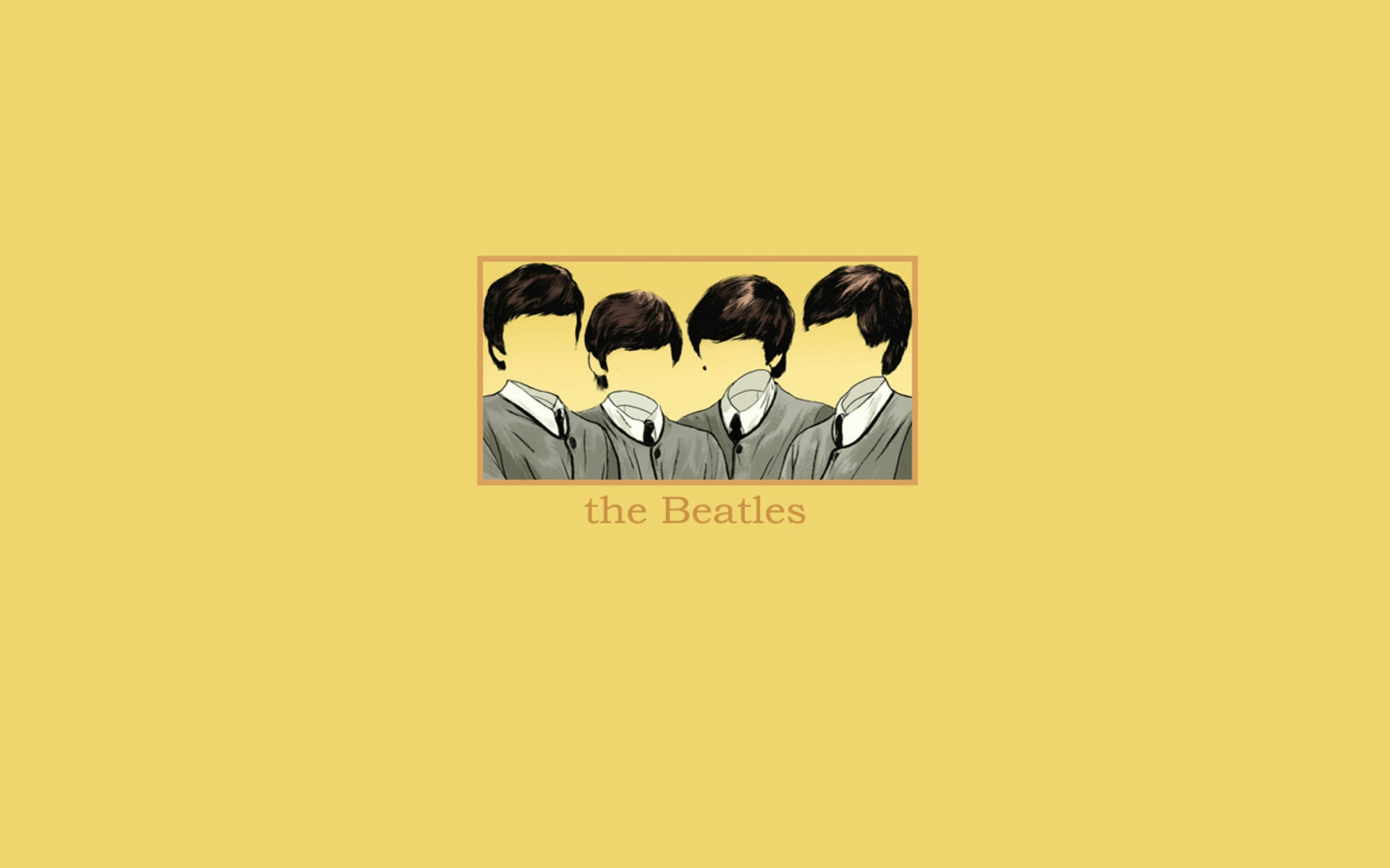 Beatles Blue Themed Desktop Wallpaper