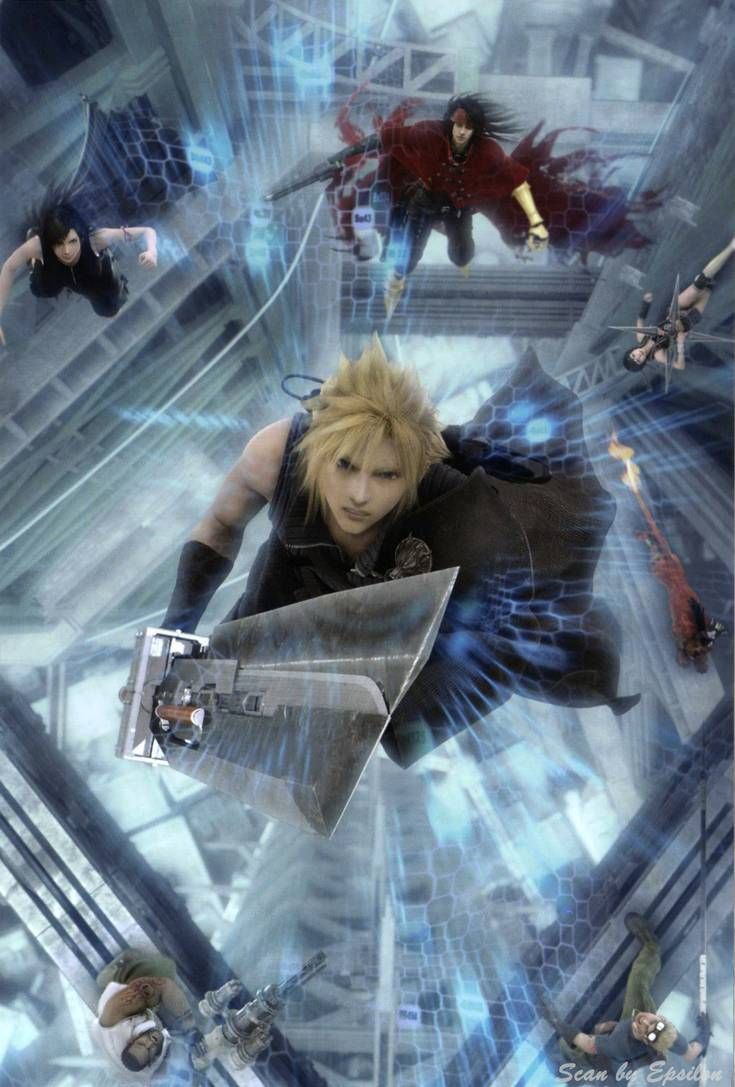 FFVII Advent Children Team Up Poster