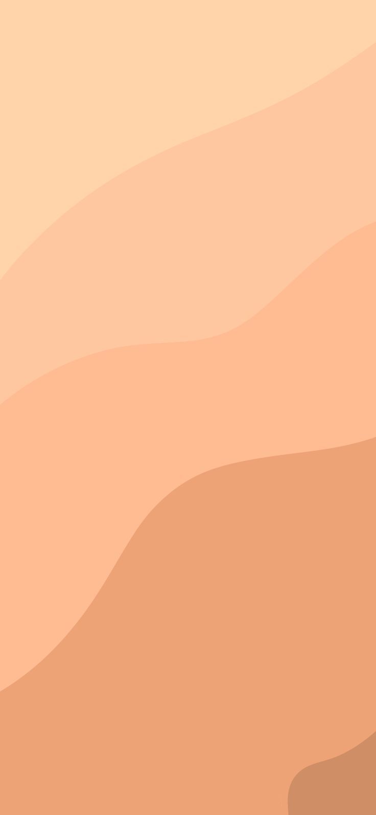 Orange Waves Wallpaper