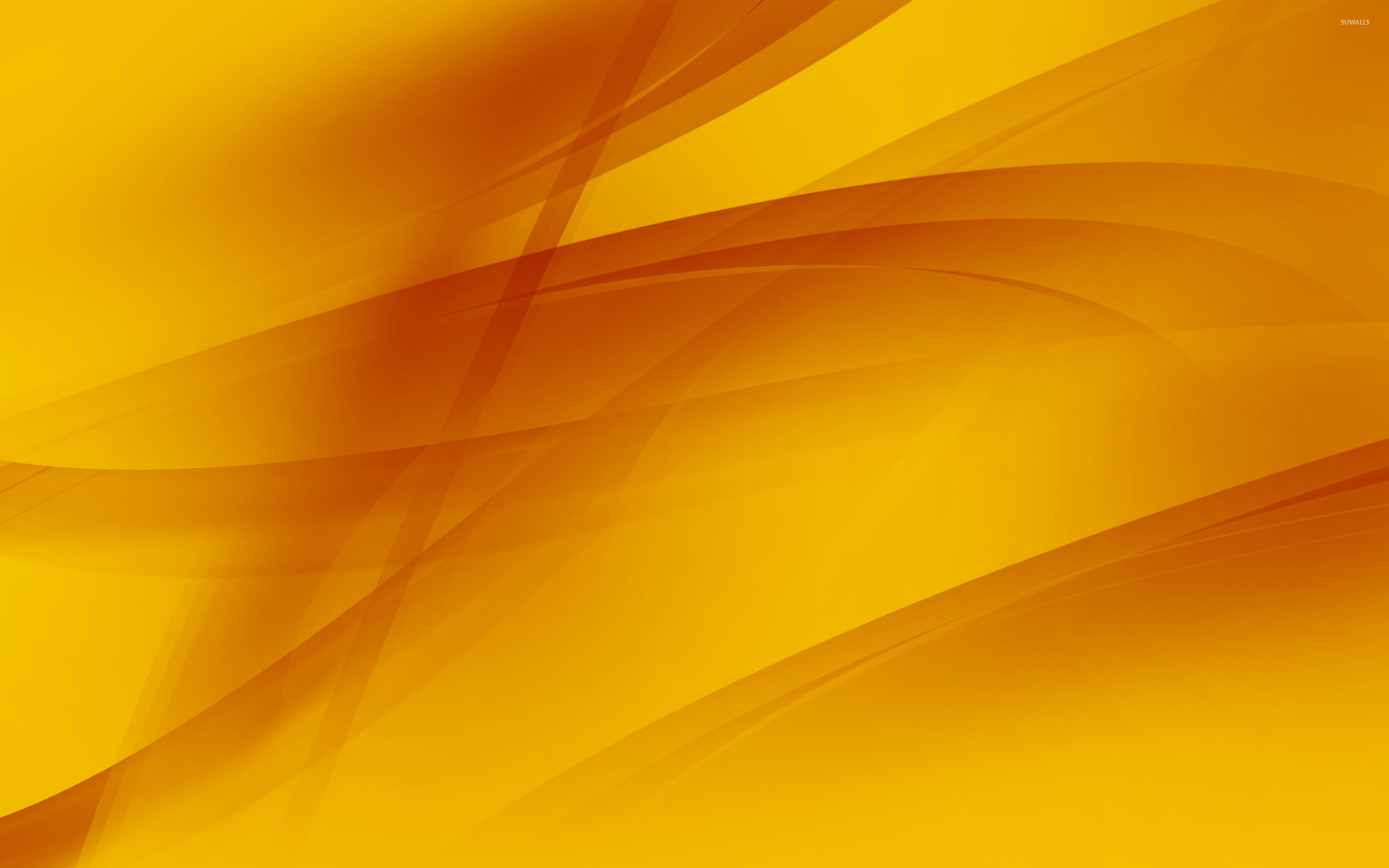 Orange waves wallpaper