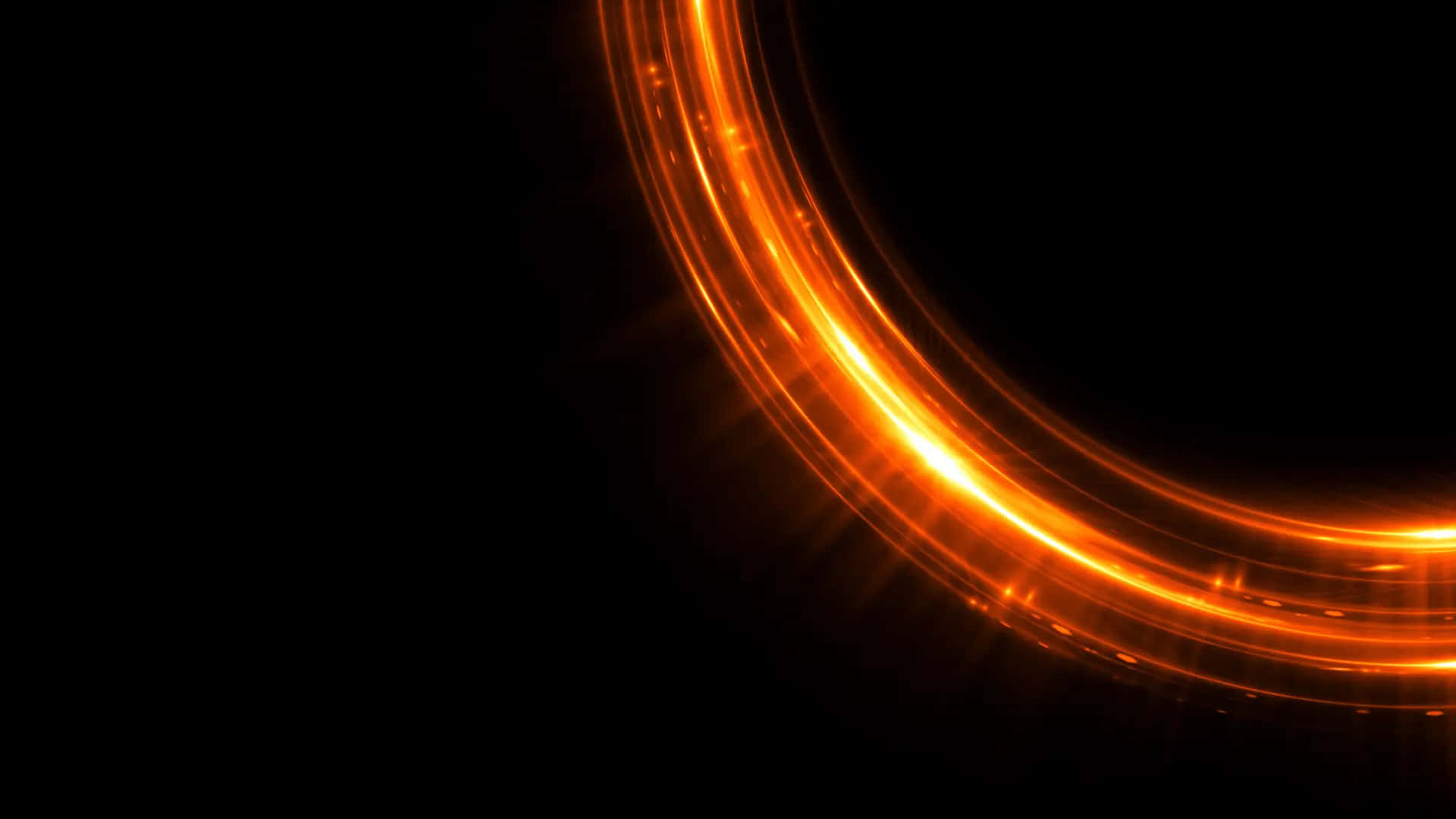 Orange Waves Wallpaper
