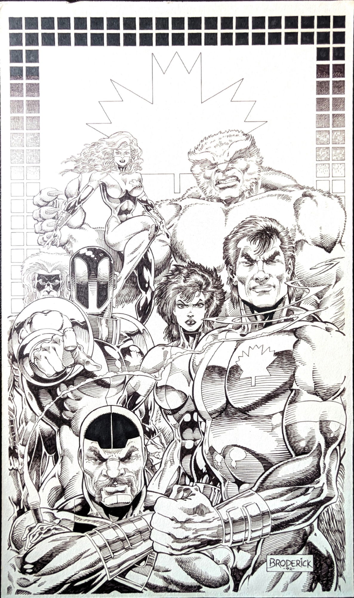 Alpha Flight Pin Up Poster 1993