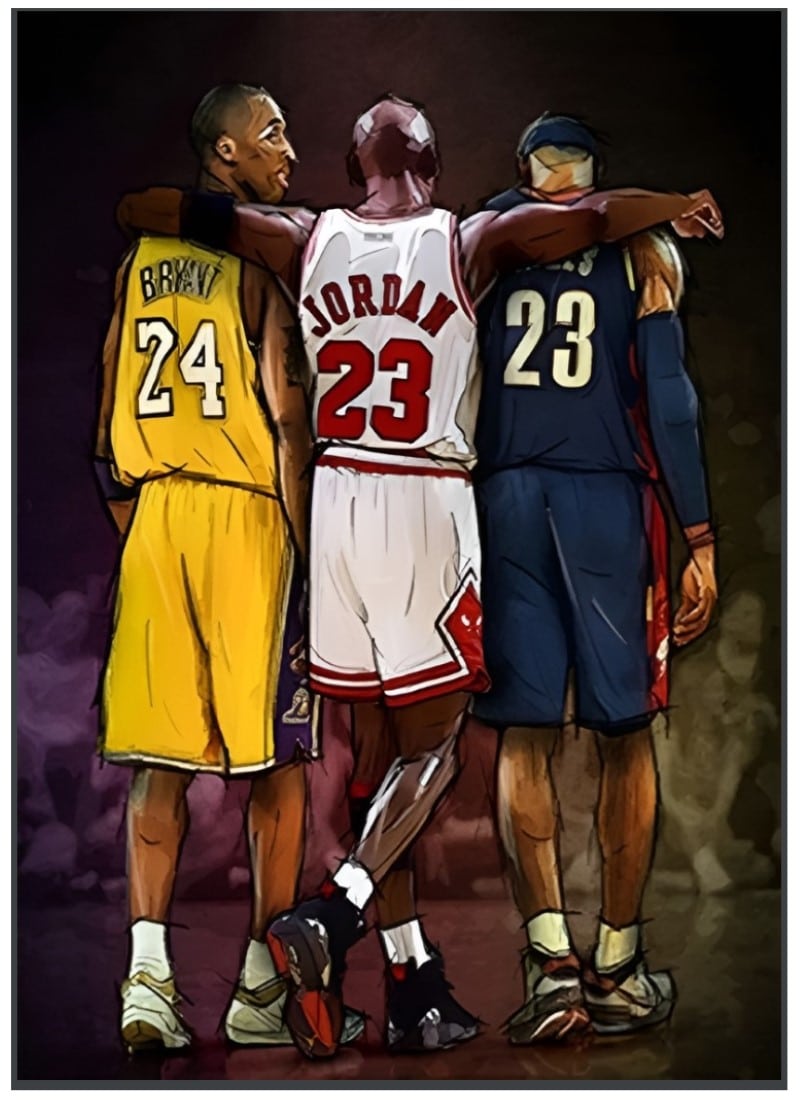 Kobe Bryant Michael Jordan & LeBron
