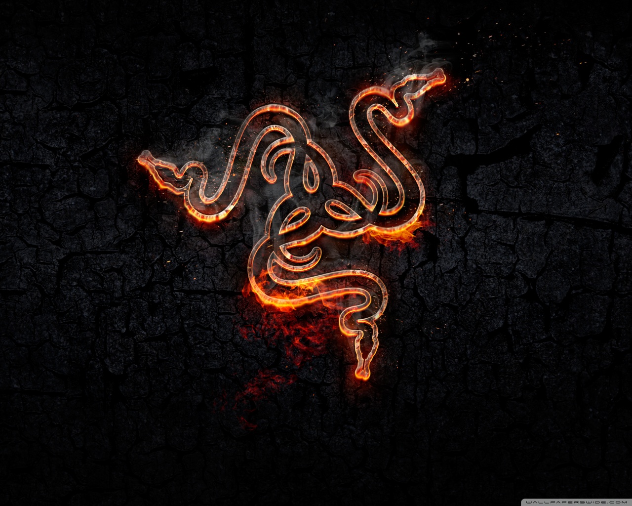 Razer Fire Background 4K UHD Wallpaper