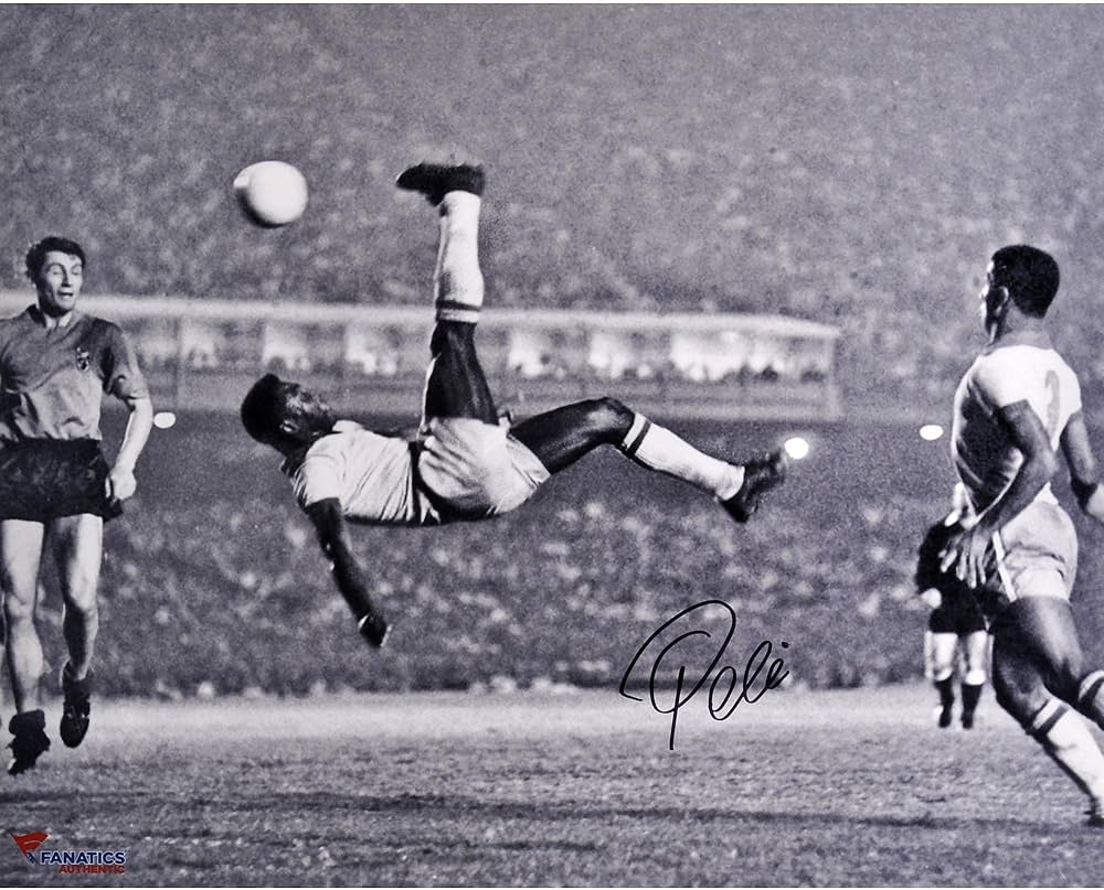 Pele Brazil Autographed 16 x 20