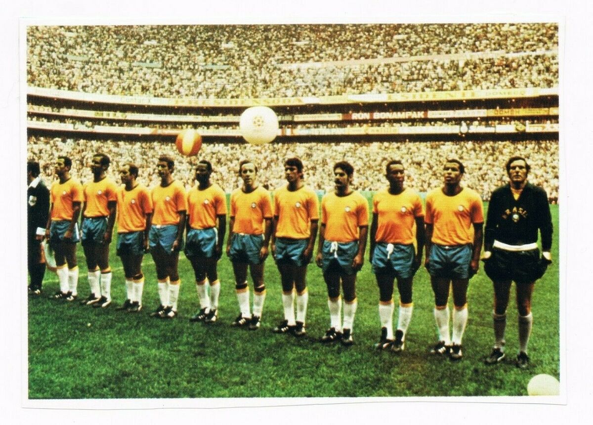 RARE Pele & Team Brazil 1970 German