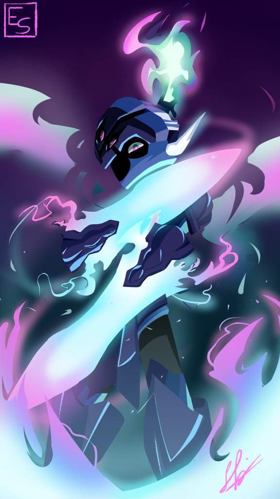 Ceruledge wallpaper drawing