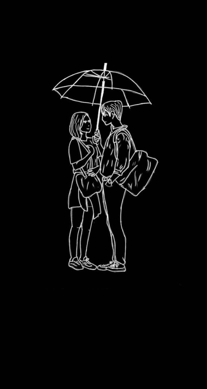 Black and white art drawing