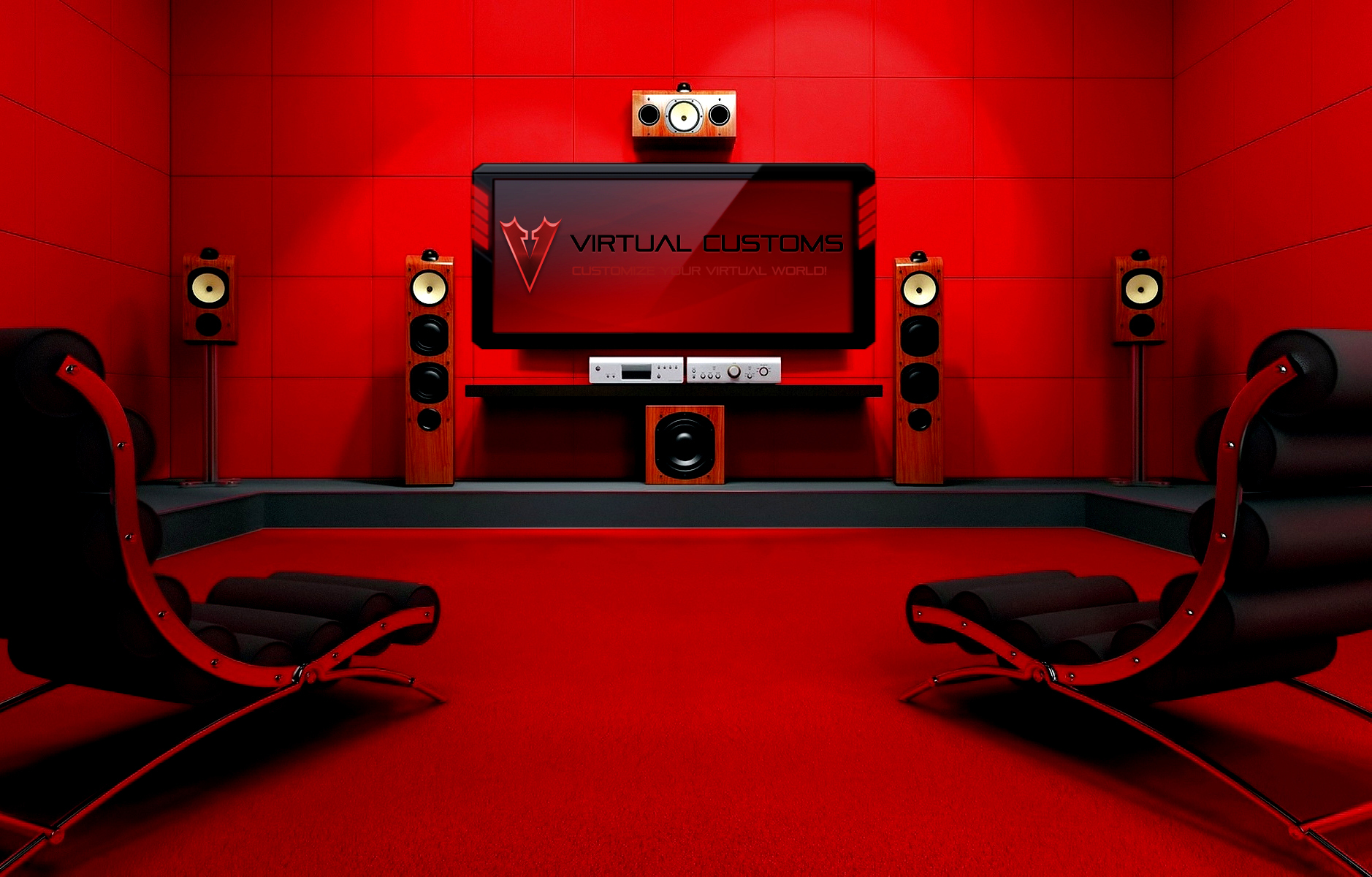 Wallpaper Home Cinema Mods with VC logo