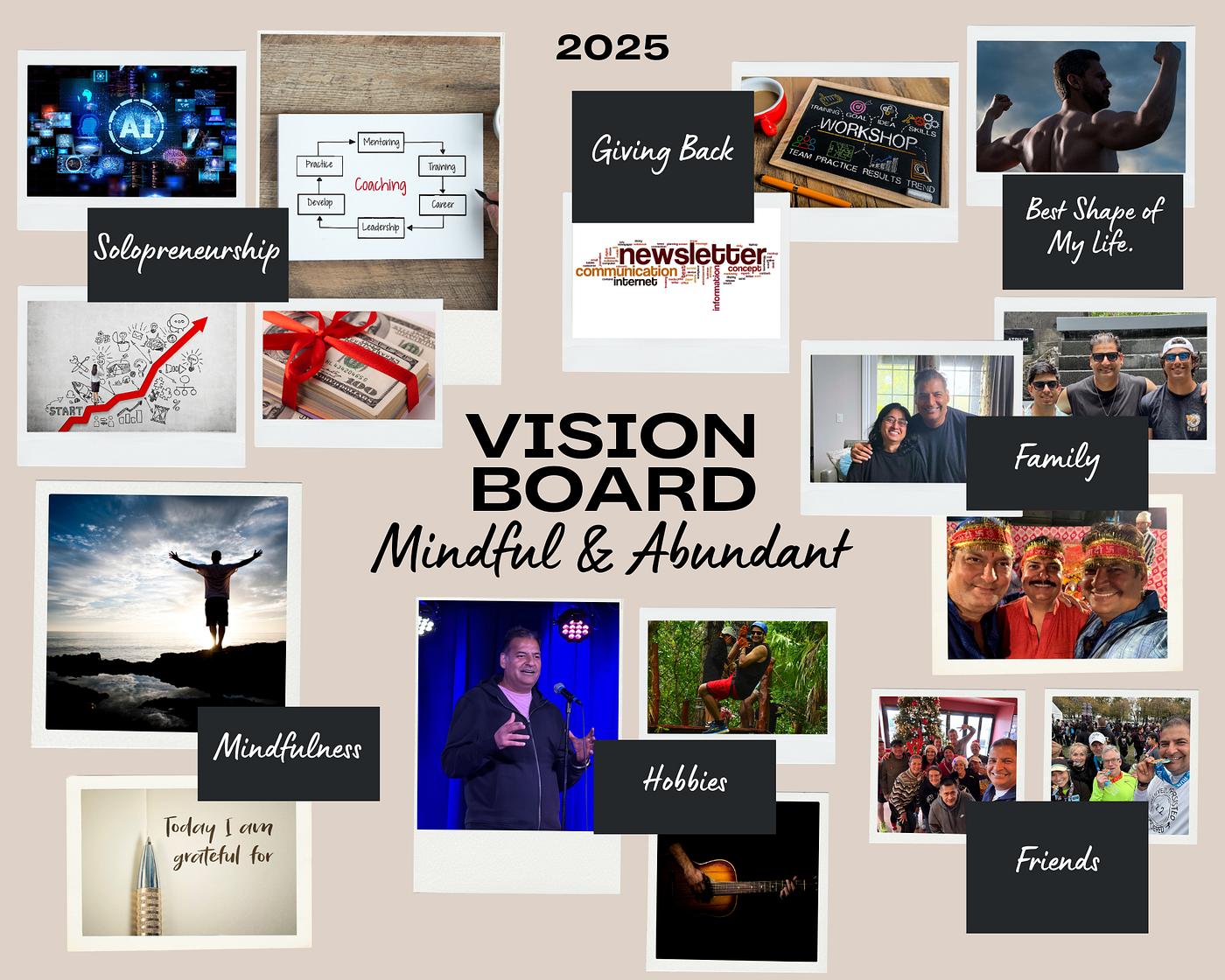 2025 Vision Board: Mindful and Abundant