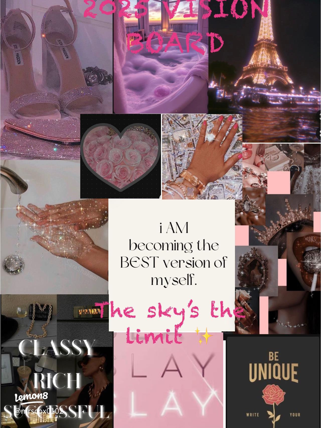 Manifesting a Vision Board for 2025
