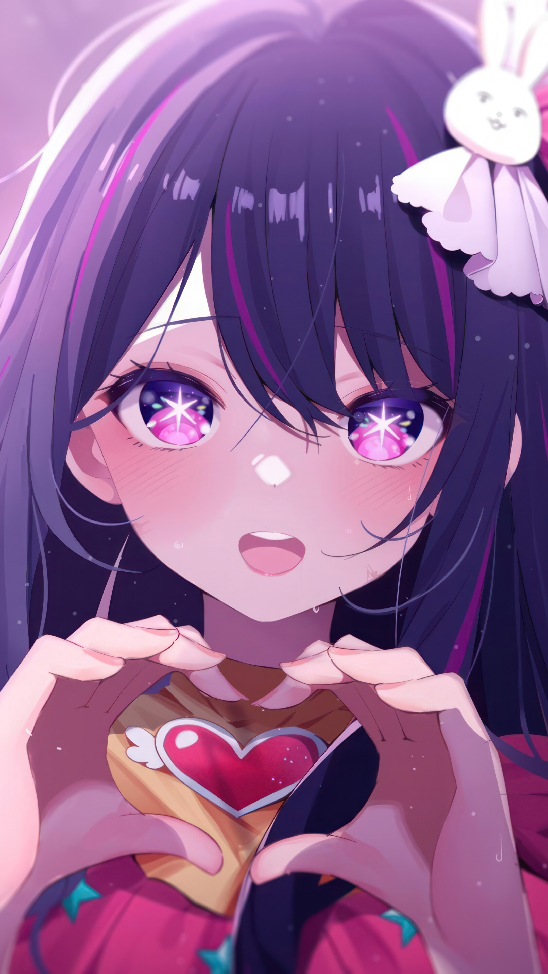 Ai Hoshino Anime Art Wallpaper 4K HD