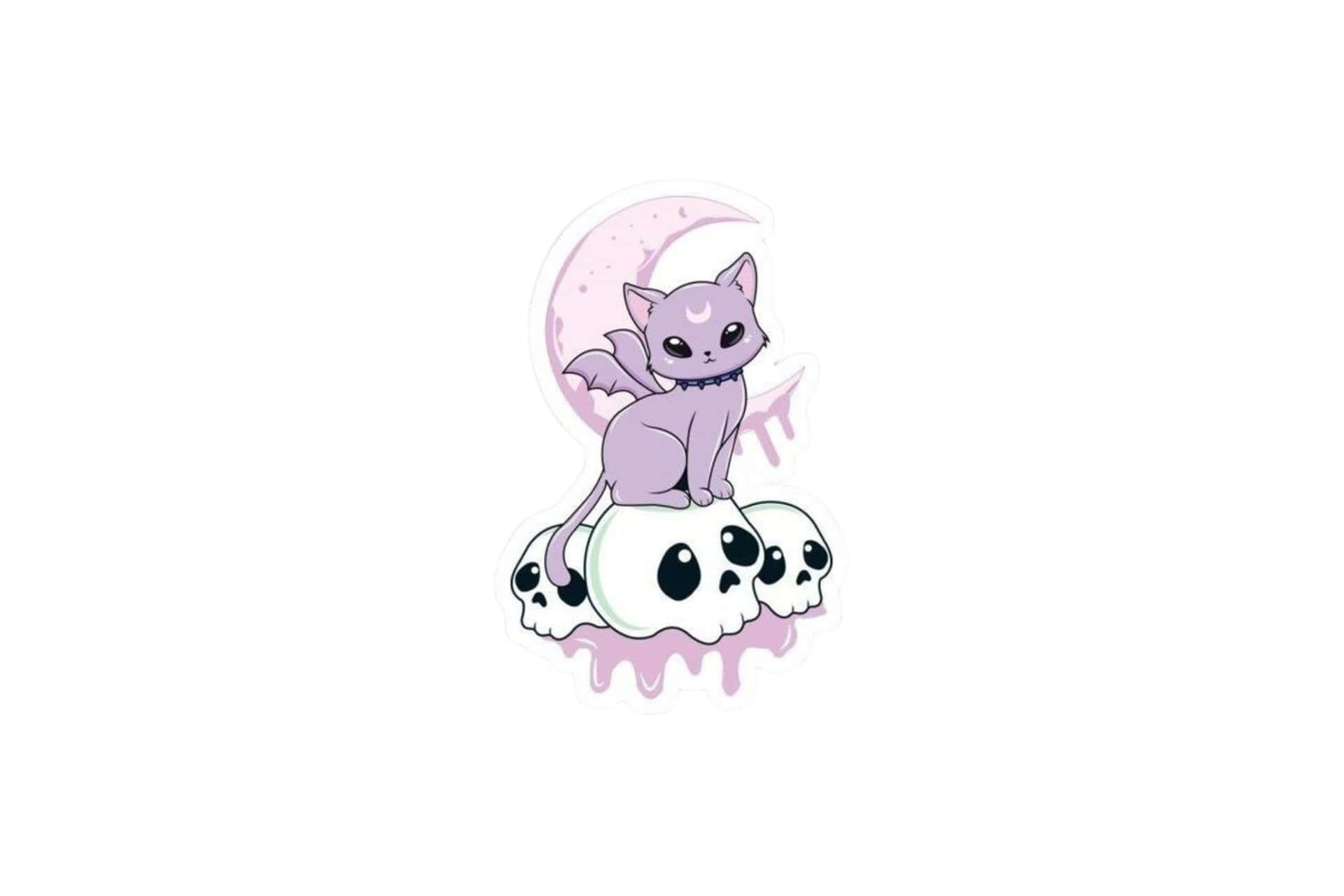 Purple Cat Wallpaper