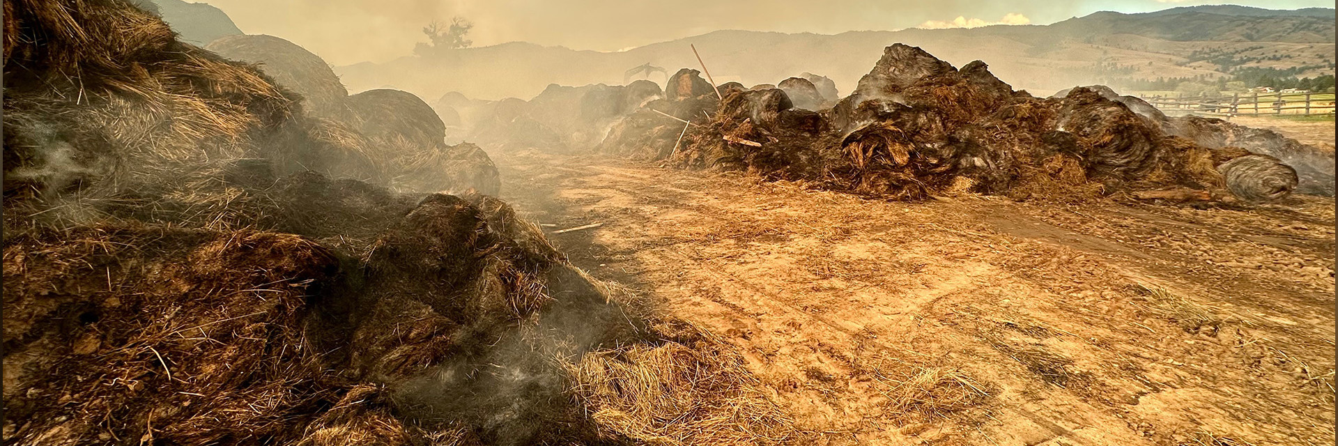 Fire wipes out Double K Ranch hay supply