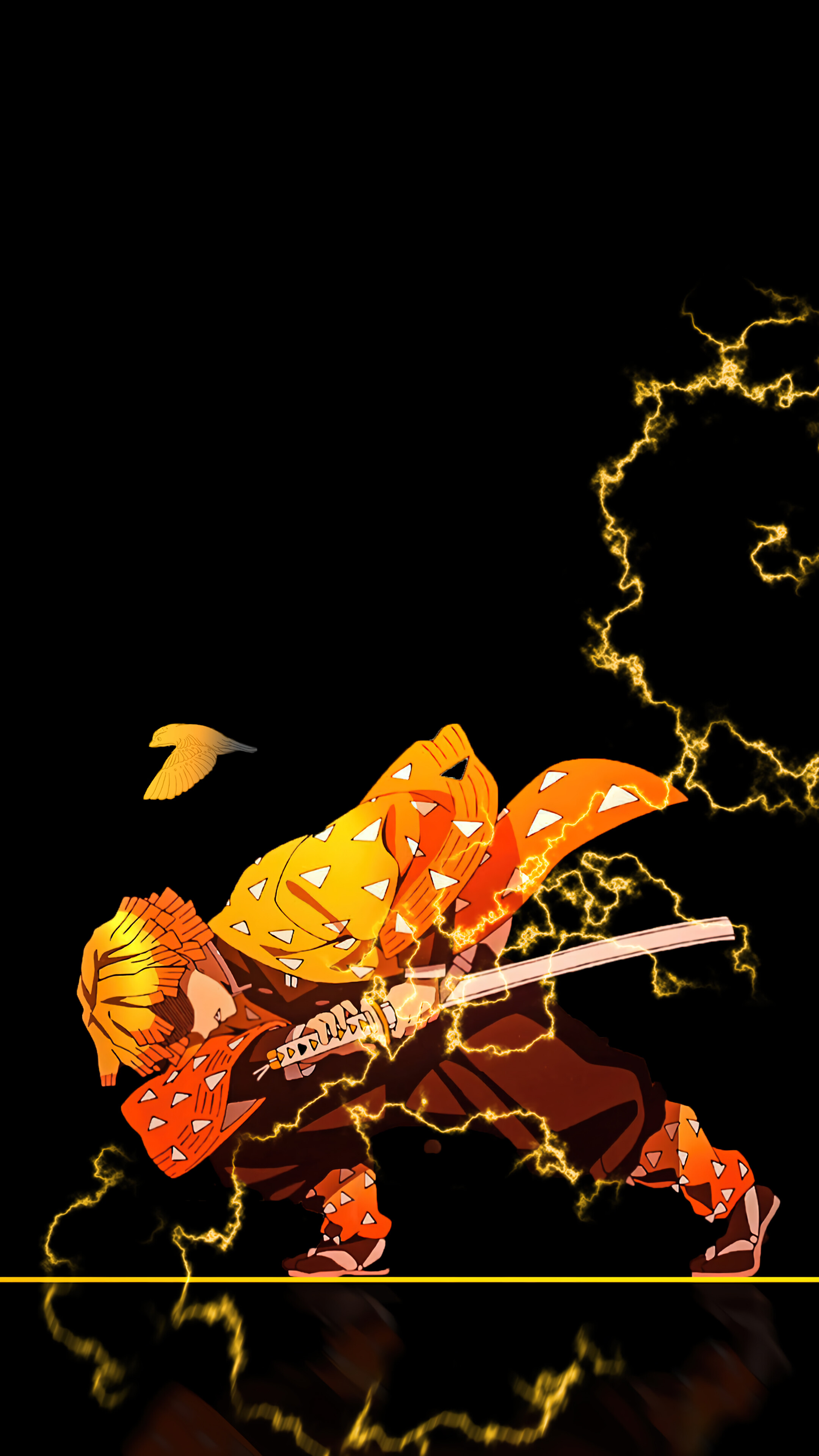 Zenitsu Thunder Breathing Wallpaper