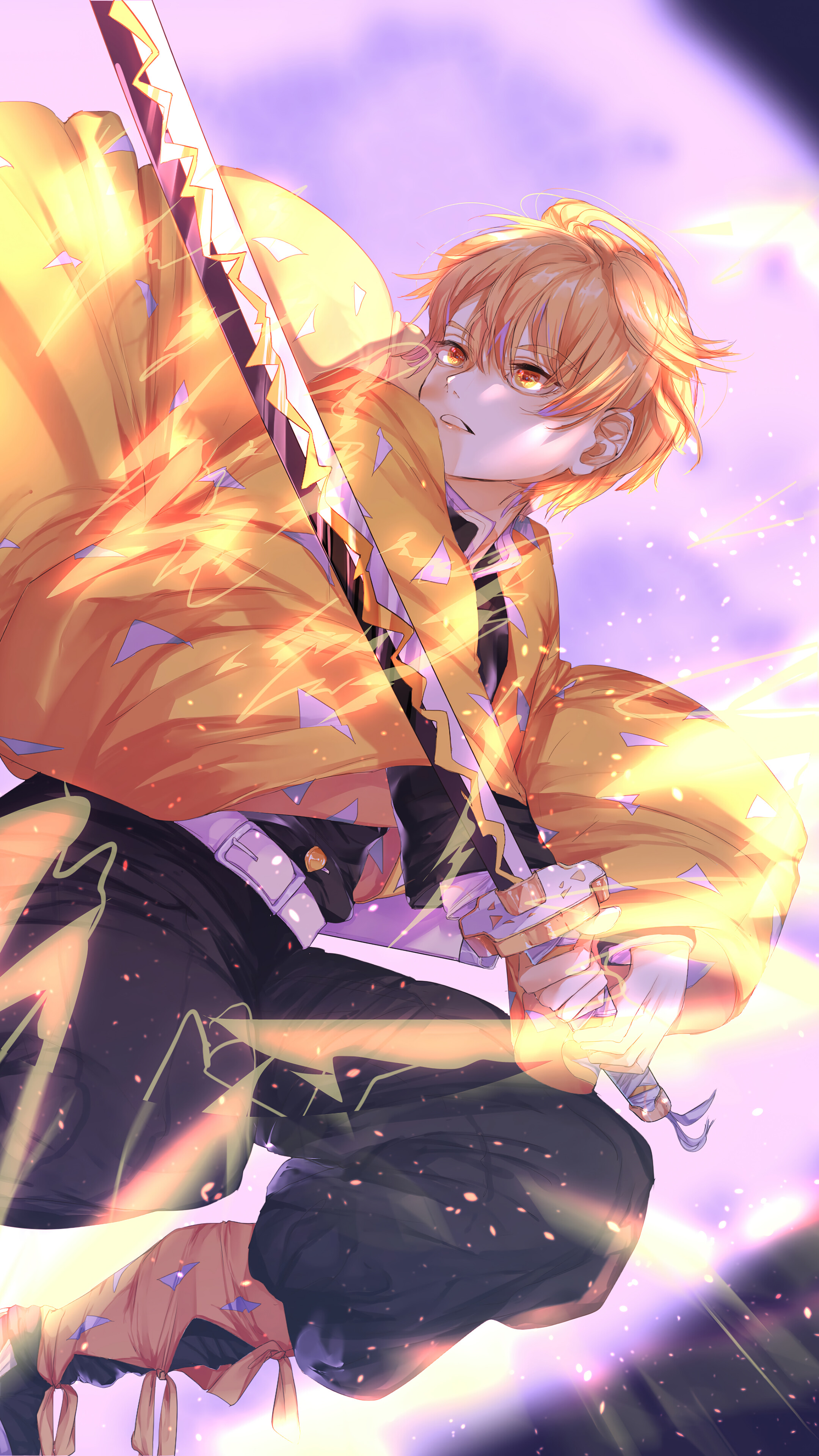 Zenitsu Demon Slayer Wallpaper iPhone