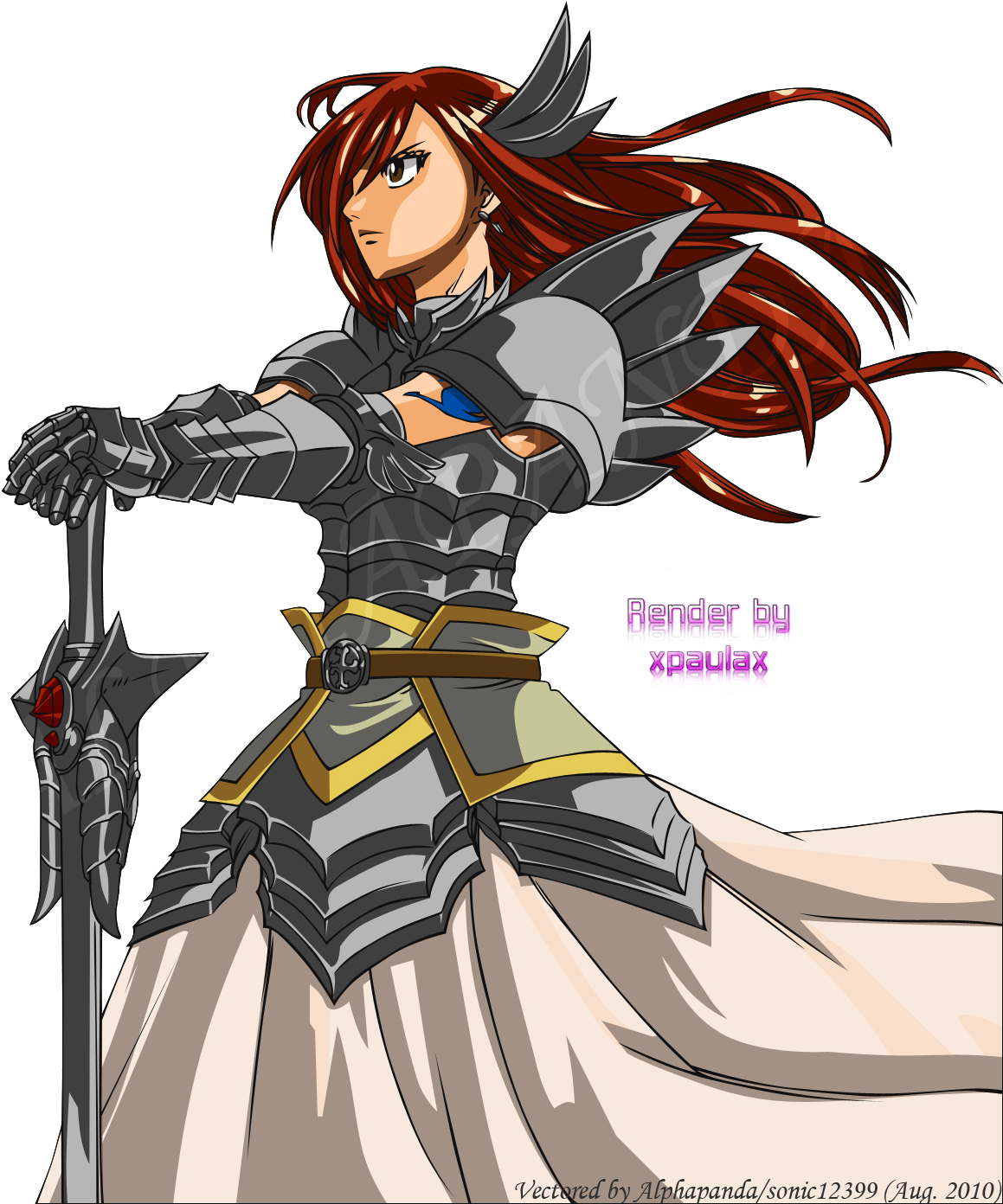 Erza Scarlet Wallpaper iPhone PNG Image