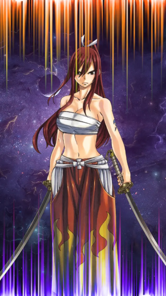 Erza Scarlet Phone Wallpapers Wallpaper Cave