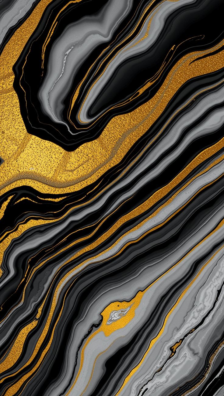 Black and Gold Marble Wallpaper for iPhone