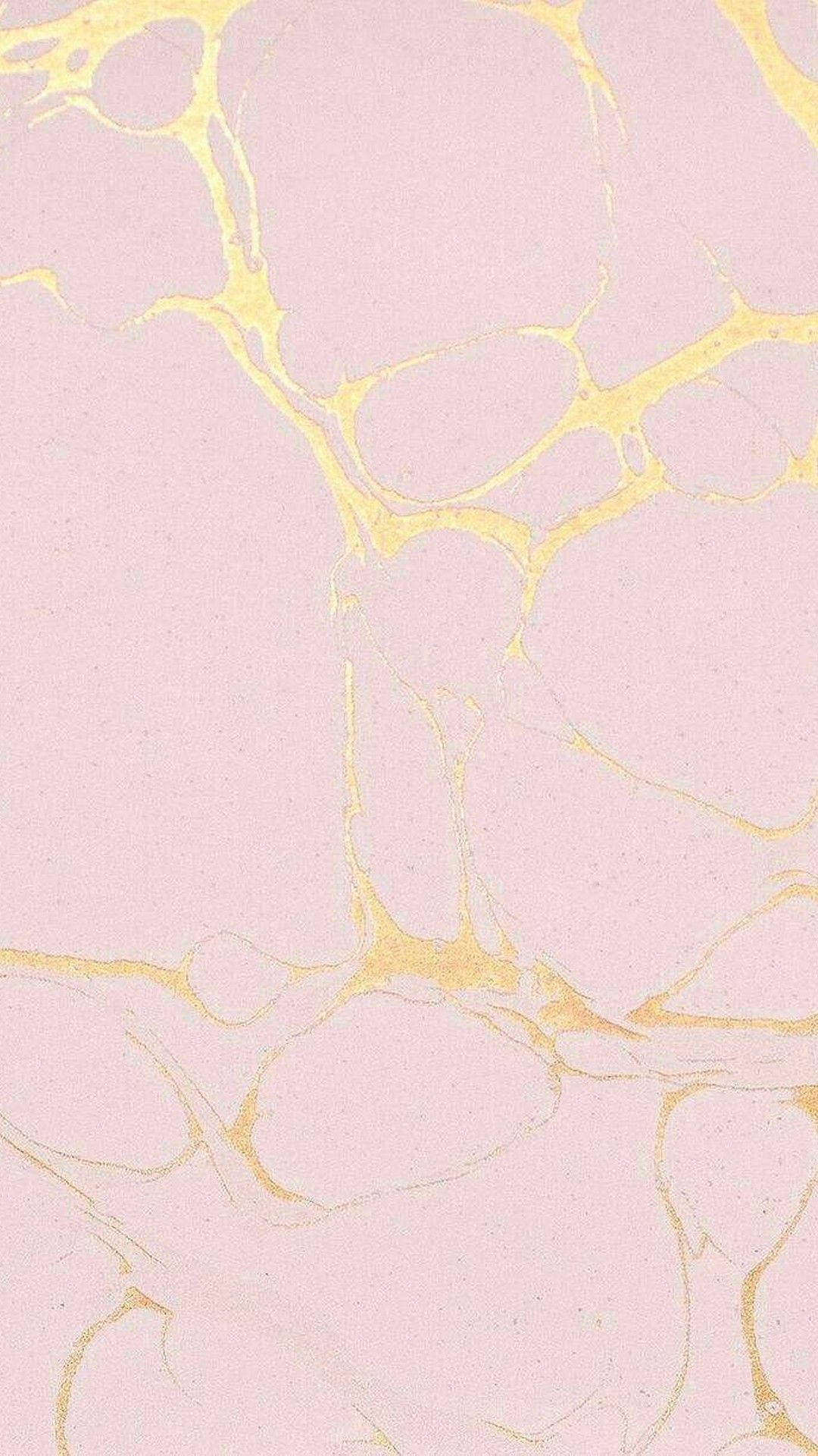 Pink With Gold Marble iPhone Wallpaper