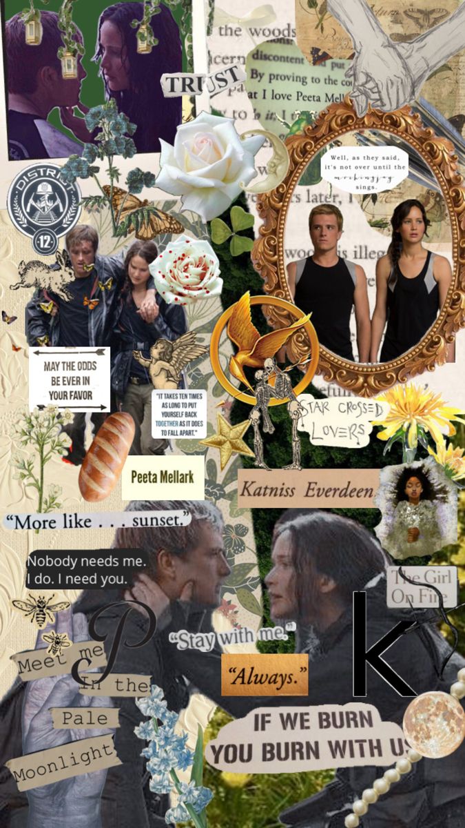 Katniss and Peeta Wallpaper Collage