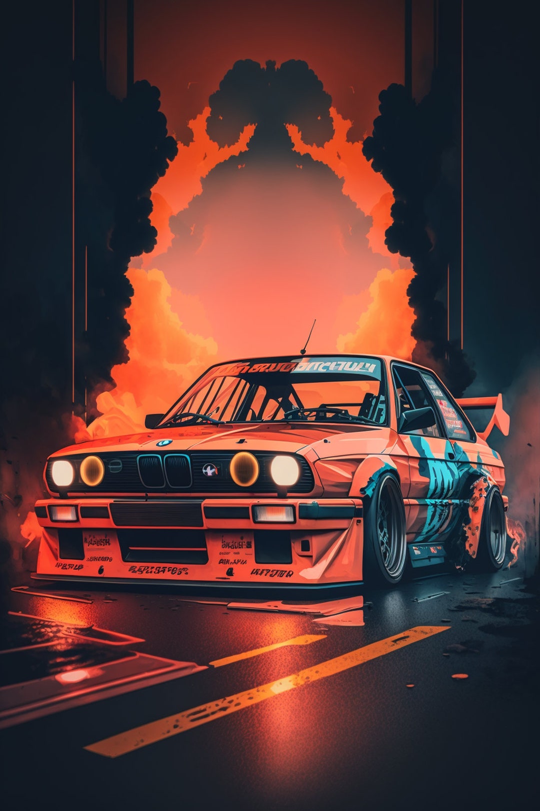 Retro BMW E30 Digital Download