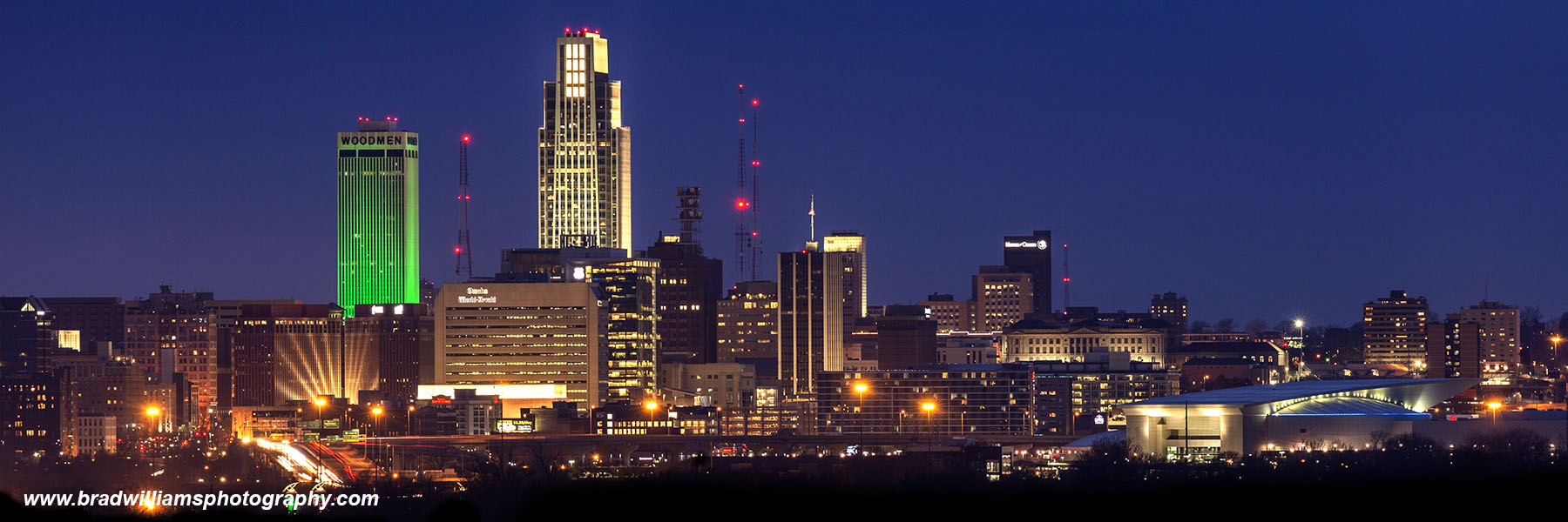 Omaha Skyline. Brad Williams Photography