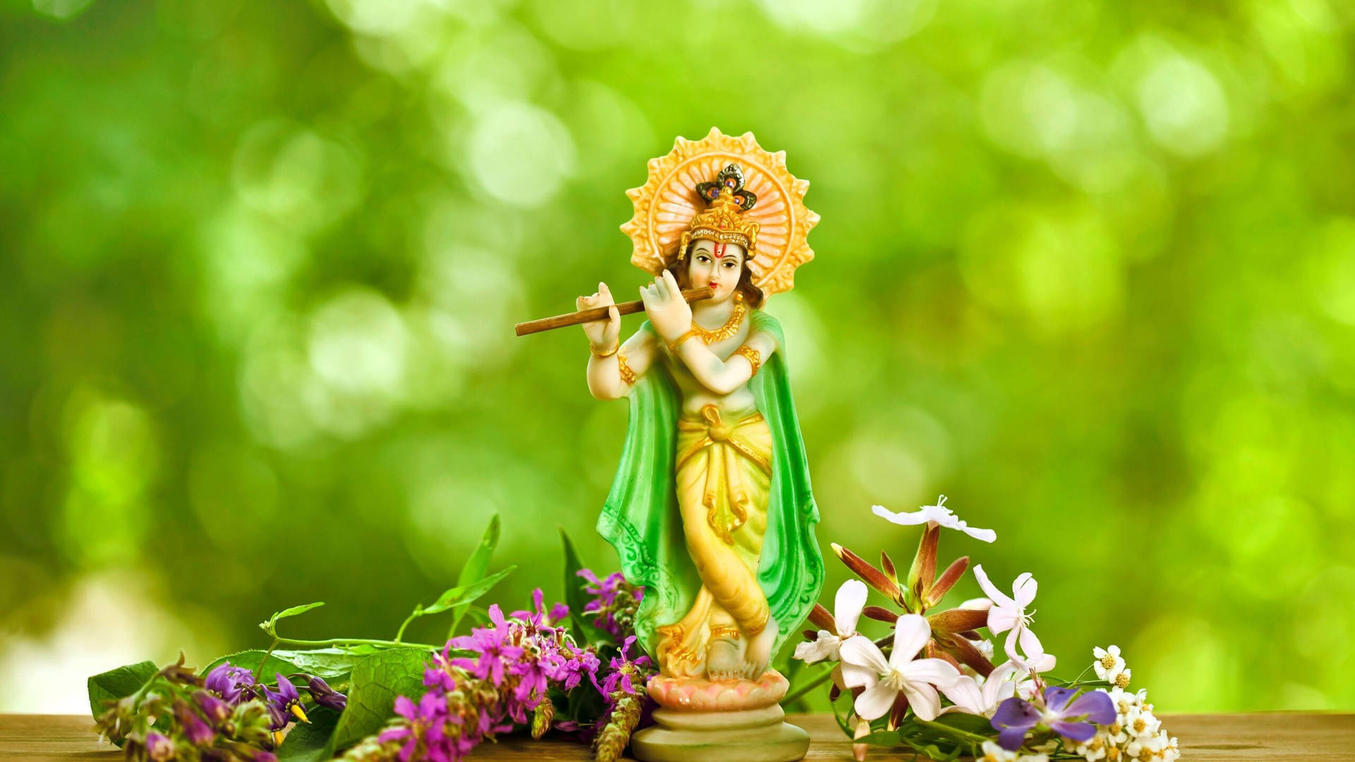 Download Krishna HD Figurine Wallpaper