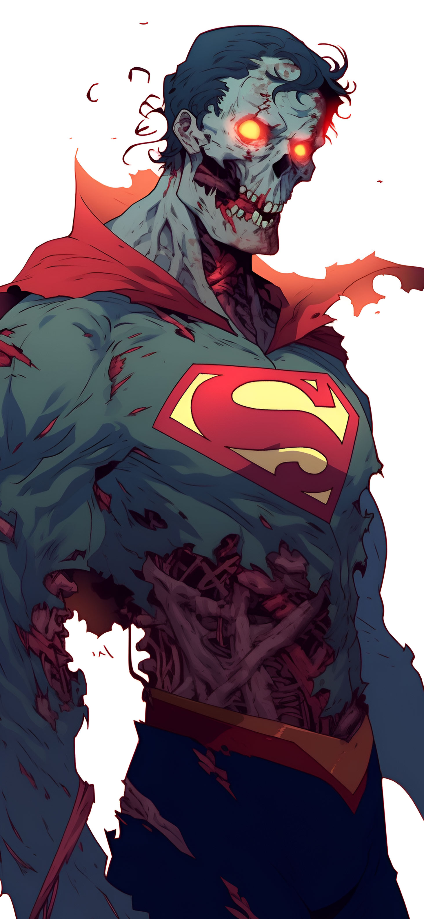 Zombie Superman Halloween Wallpaper