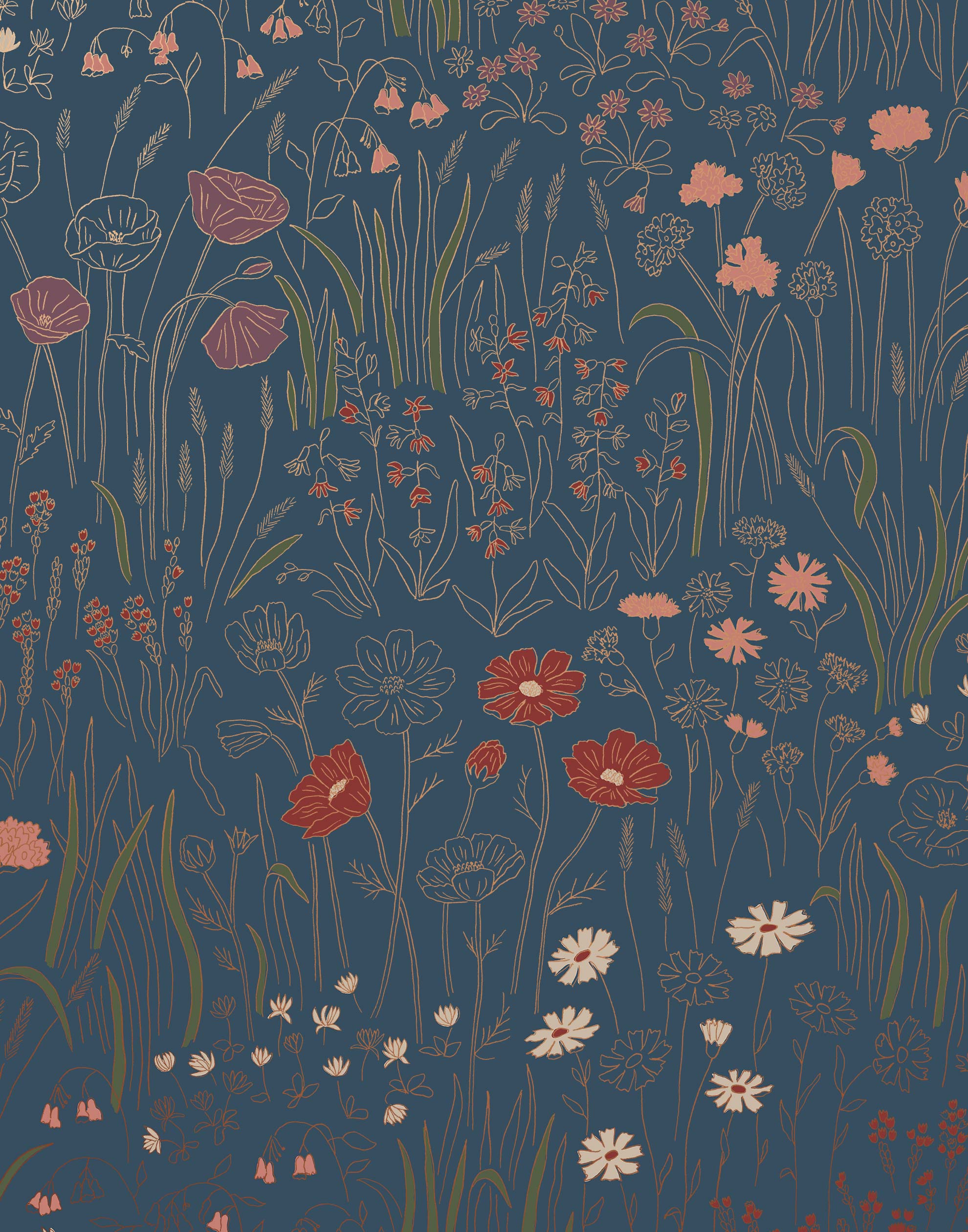 Blue Wallpaper. Hygge & West