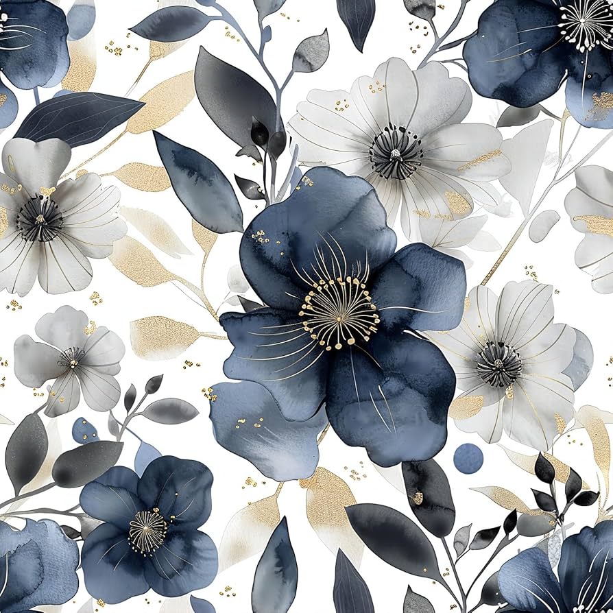 MAGAFA Floral Peel and Stick Wallpaper