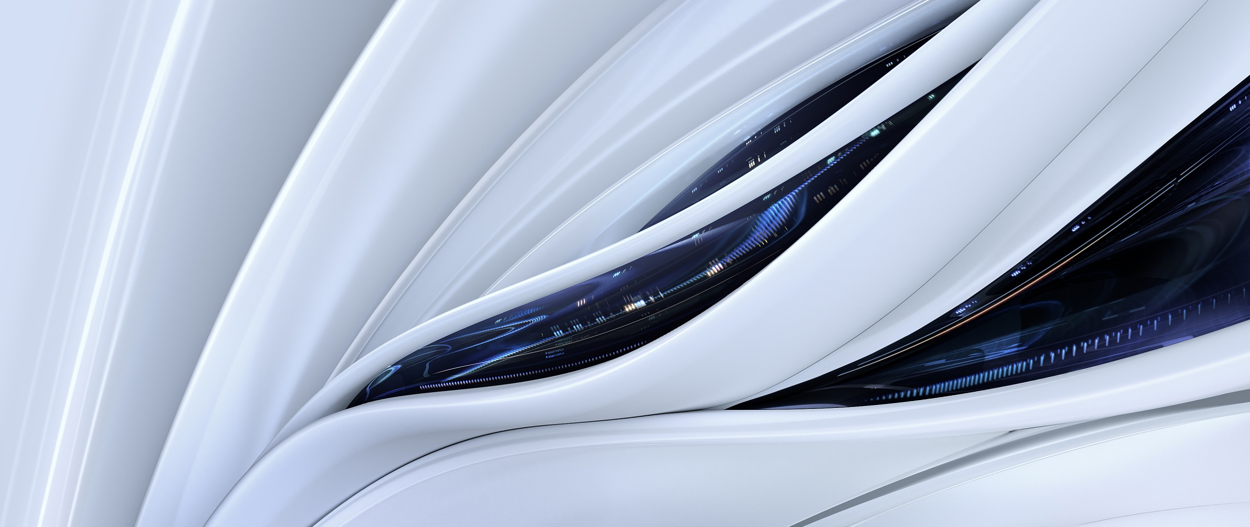 Illuminated Wallpaper 4K, White