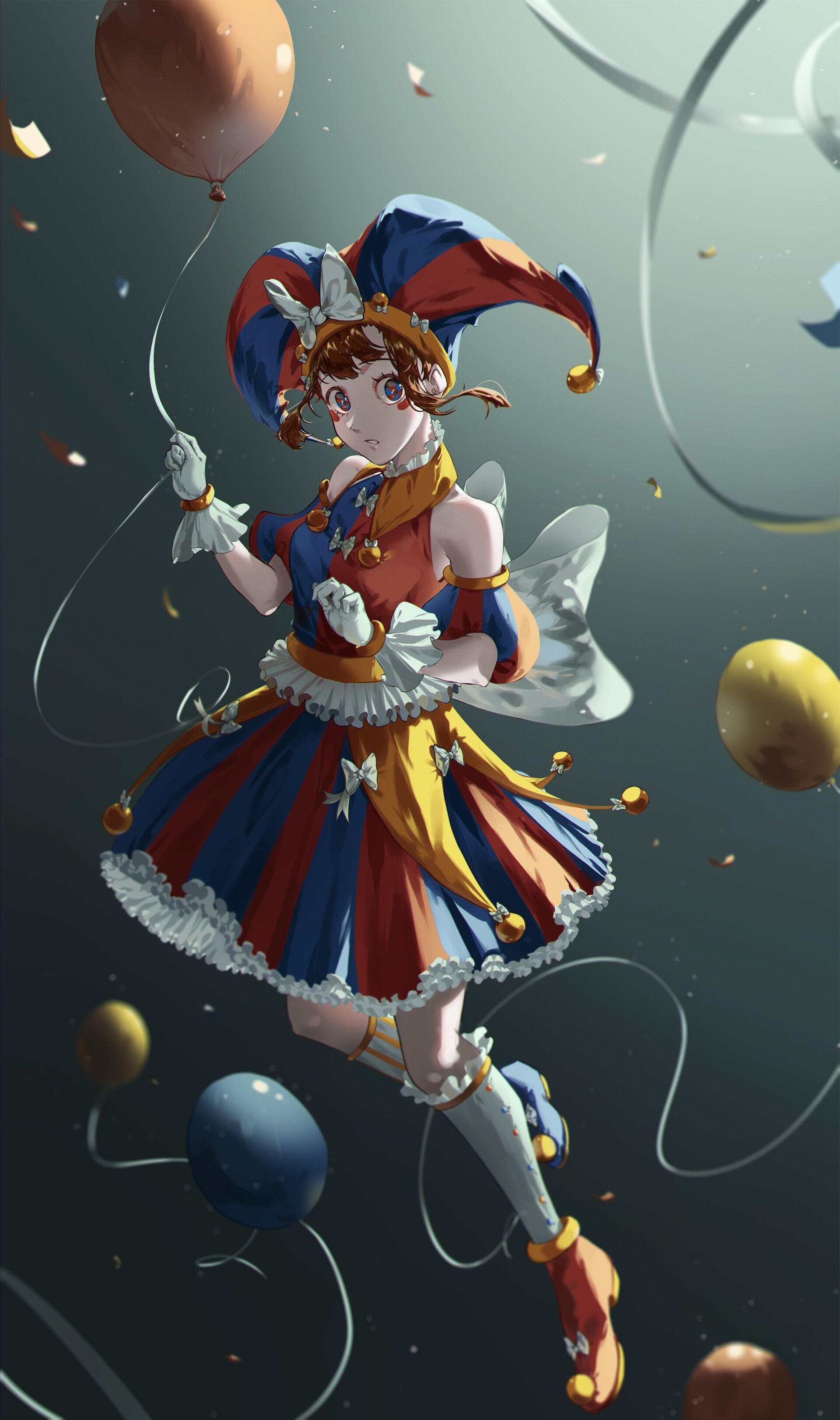 Pomni Wallpaper Free Background