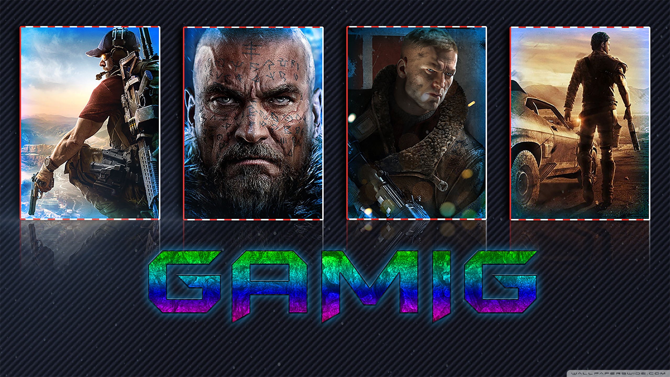 Gaming Collage 4K UHD Wallpaper