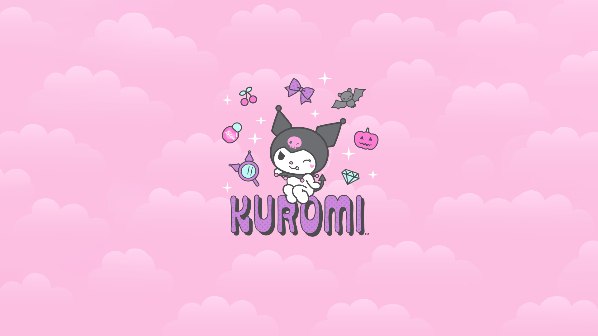 Kuromi Wallpaper 4K, Cartoon, Hello Kitty