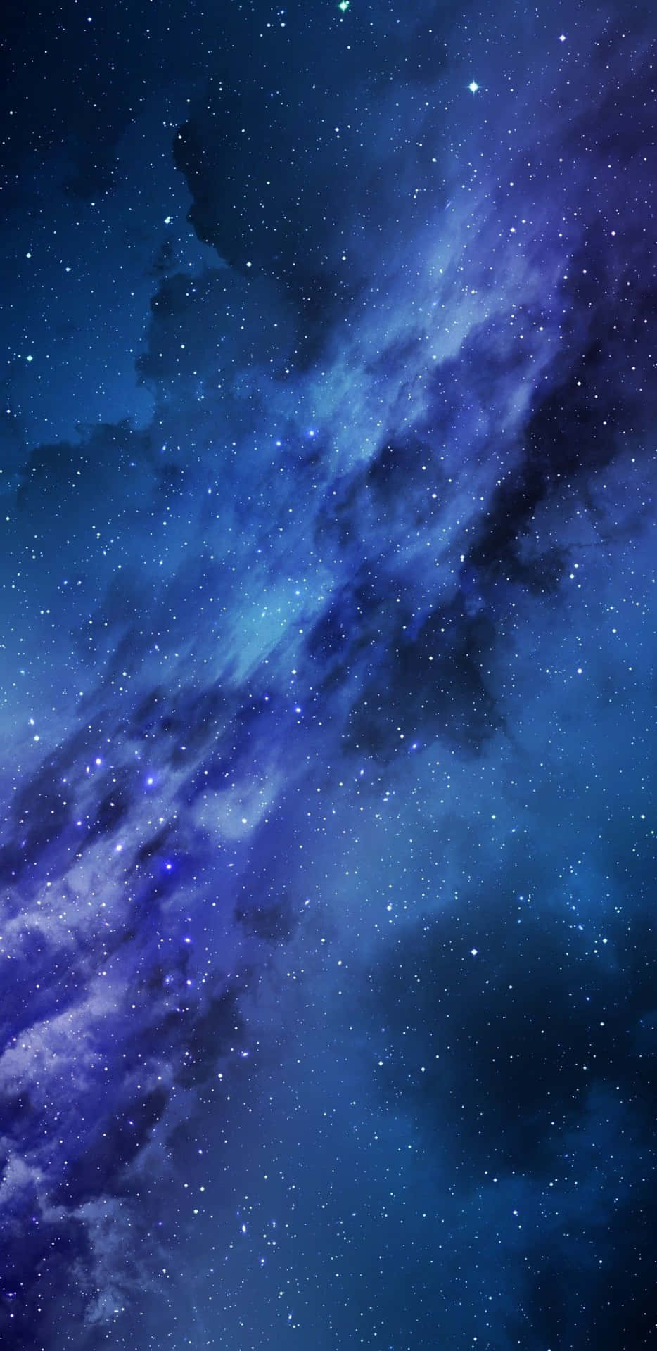 Blue Galaxy iPhone Wallpaper