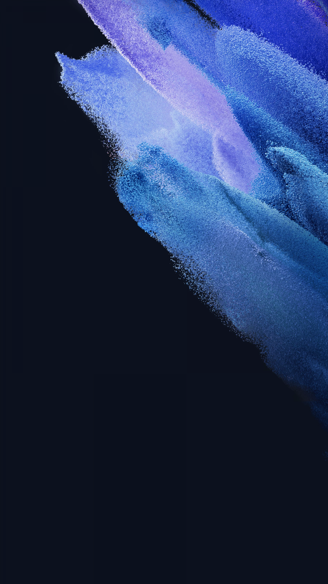 Samsung Galaxy S21 Wallpaper 4K, Blue, Stock, AMOLED, Particles