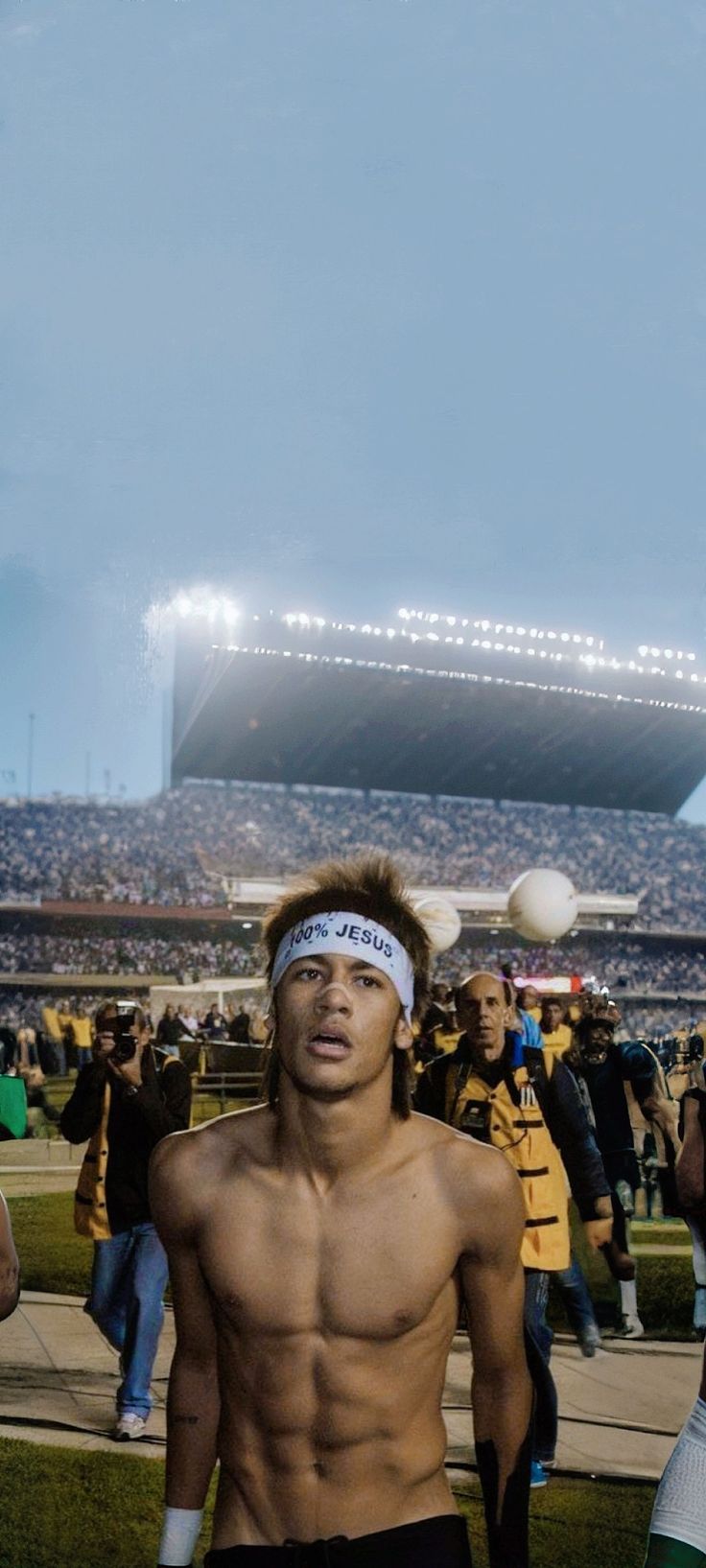 Neymar at Santos Wallpaper 4K